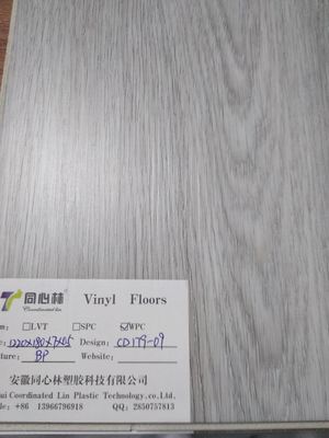 Click Lock Wpc Vinyl Flooring Ture Glueless Coordinated Lin / OEM