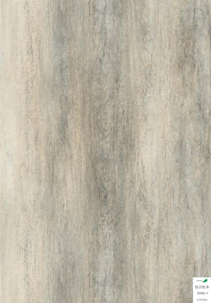 Wood Grain Loose Lay Vinyl Sheet Flooring Eco Friendly Tc7021 7