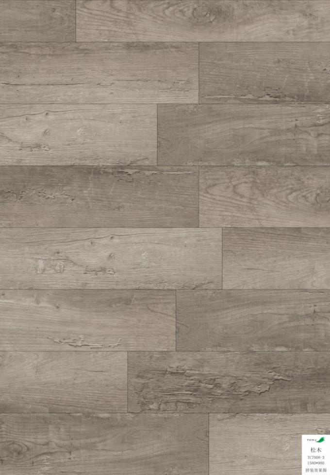 Waterproof Vinyl Wood Plank Flooring Colorful Ture Glueless Mouldproof